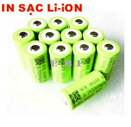 Pin Li-ion NCR16340 3.7V2500mAh