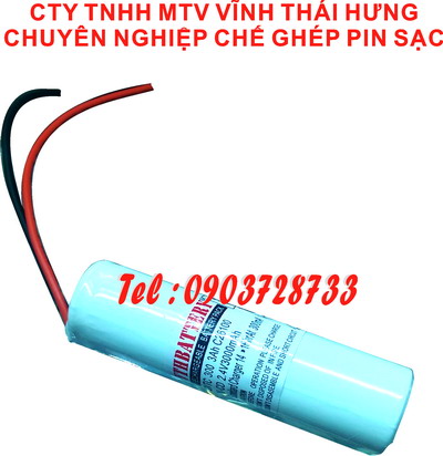 pin khối dùng cho đèn khẩn cấp Ni-Cd 2.4V 2500mAh
