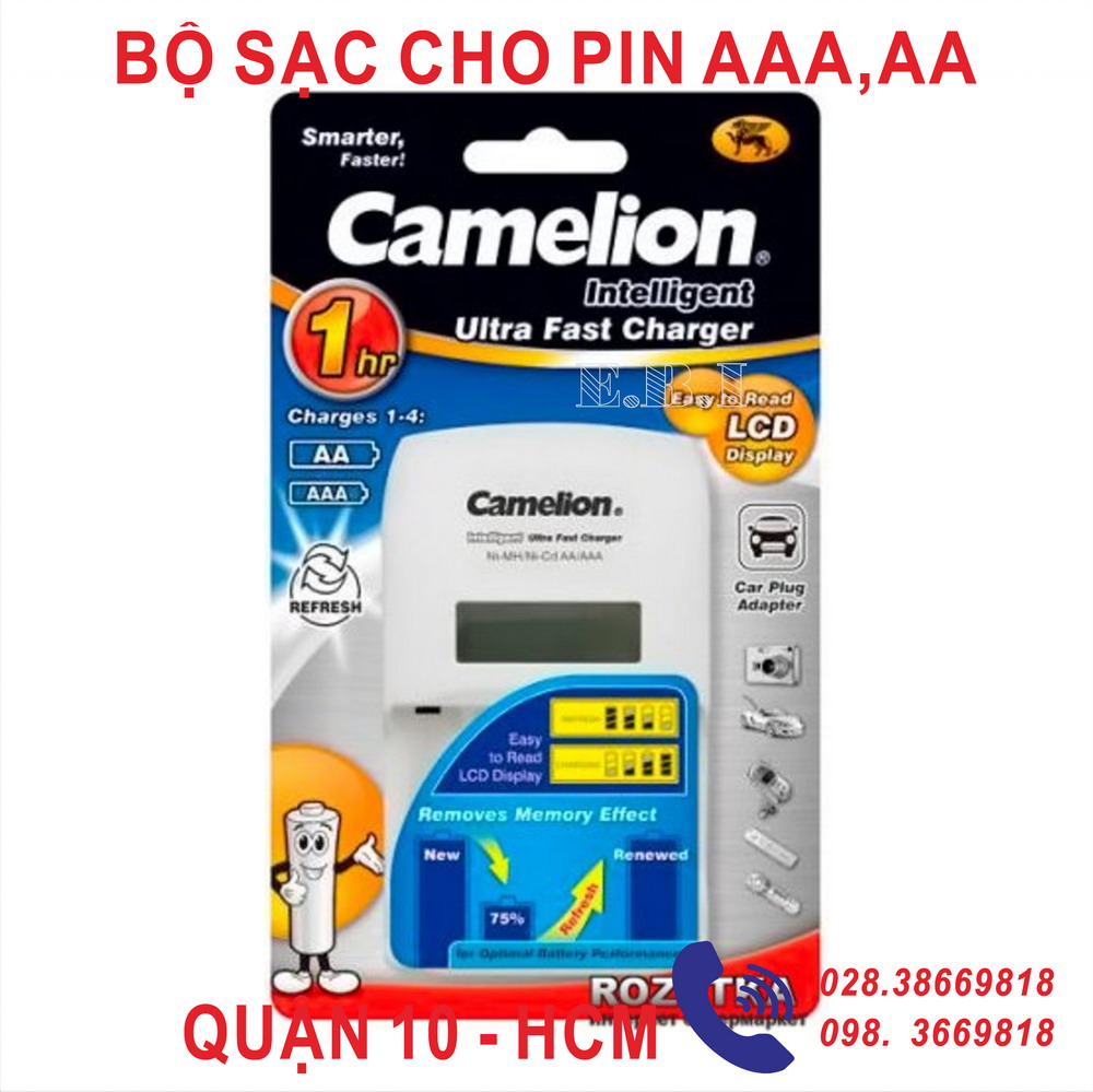 BỘ SẠC PIN CAMELIO BC-0907