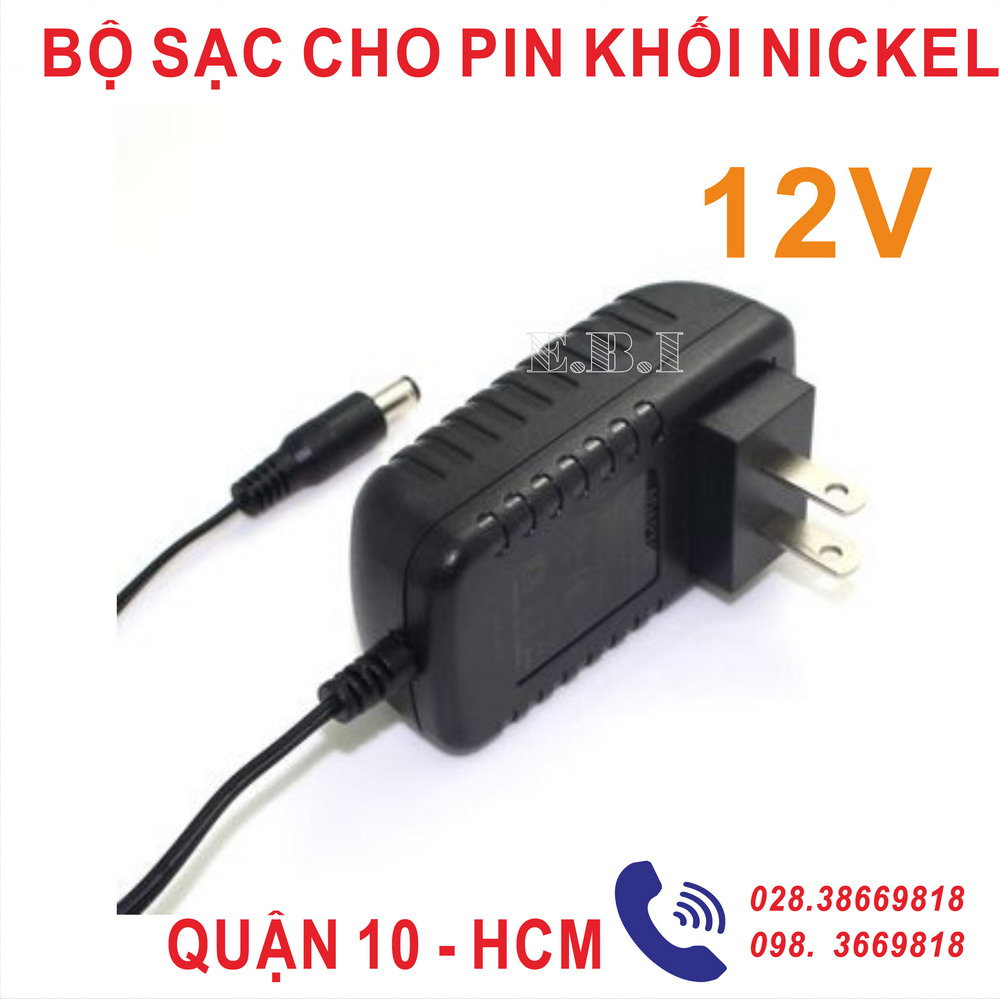 BỘ SẠC CHO PIN SẠC KHỐI NICKEL 12V