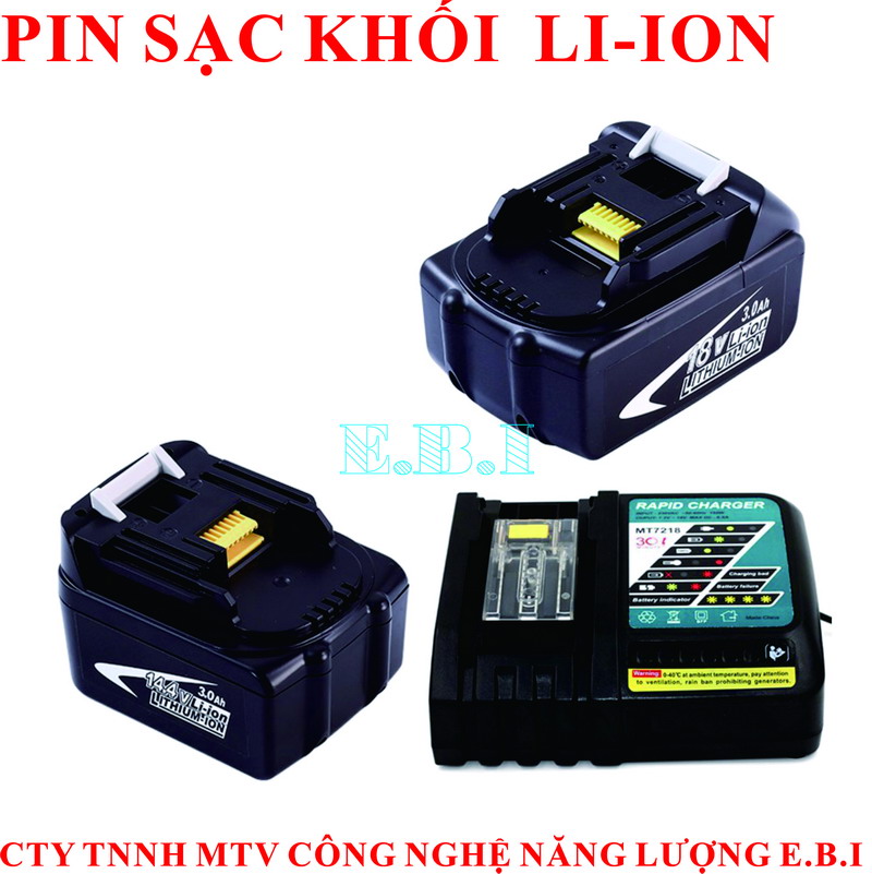  PIN SẠC KHỐI CHO MÁY CÔNG CỤ LI-ION  14.4V3000MAH