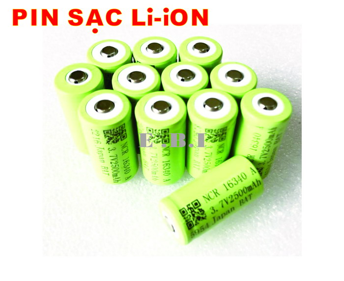 Pin Li-ion NCR16340 3.7V2500mAh