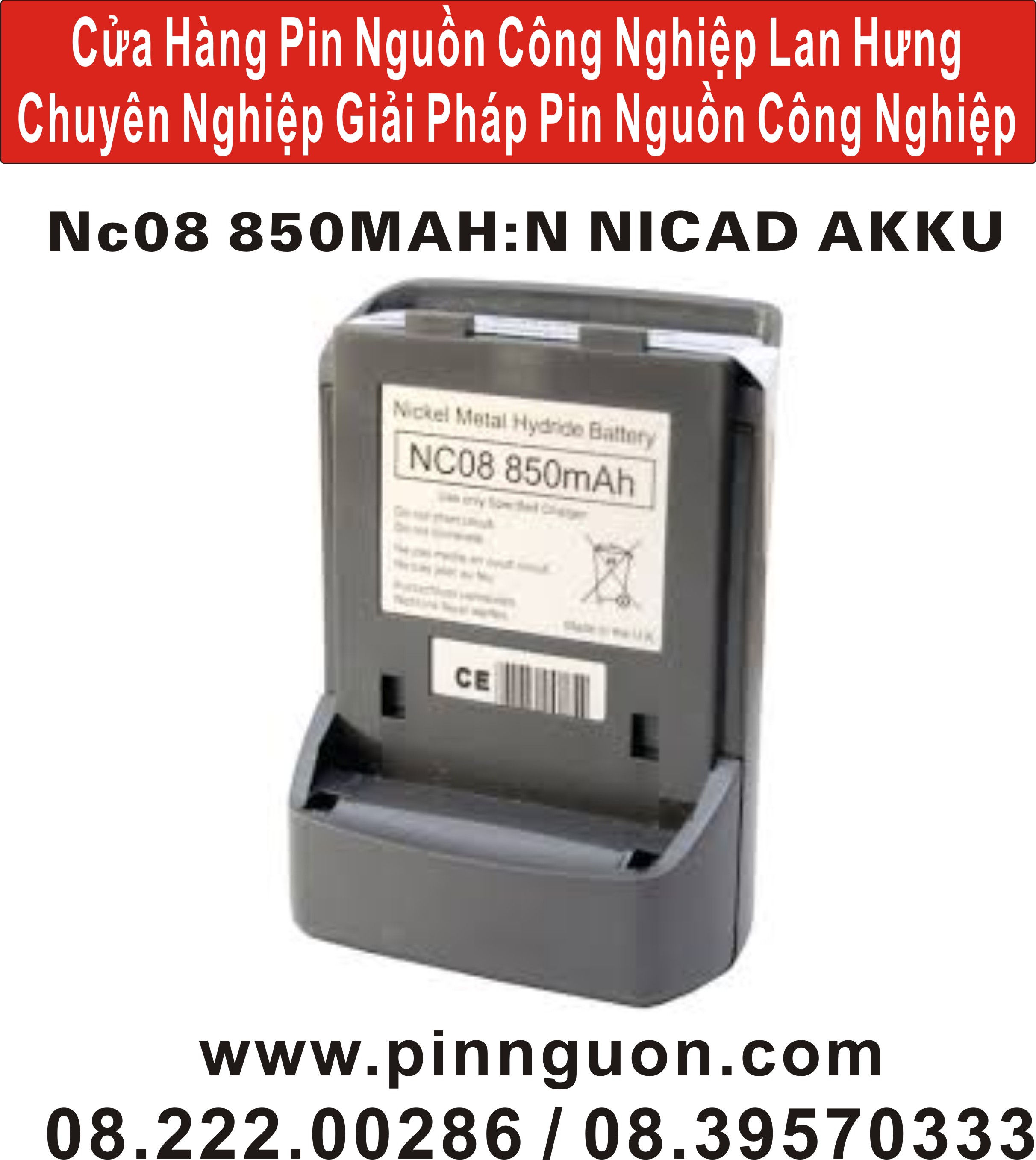 Pin NC08 850MAH Marine Battery