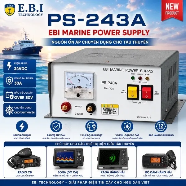 Bộ Nguồn Máy Dò PS-243A