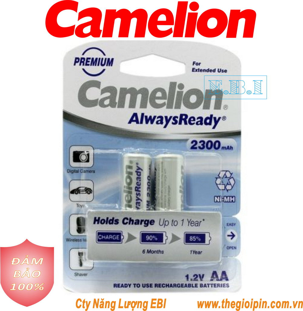 PIN SẠC CAMELION AA 1.2V2300MAH