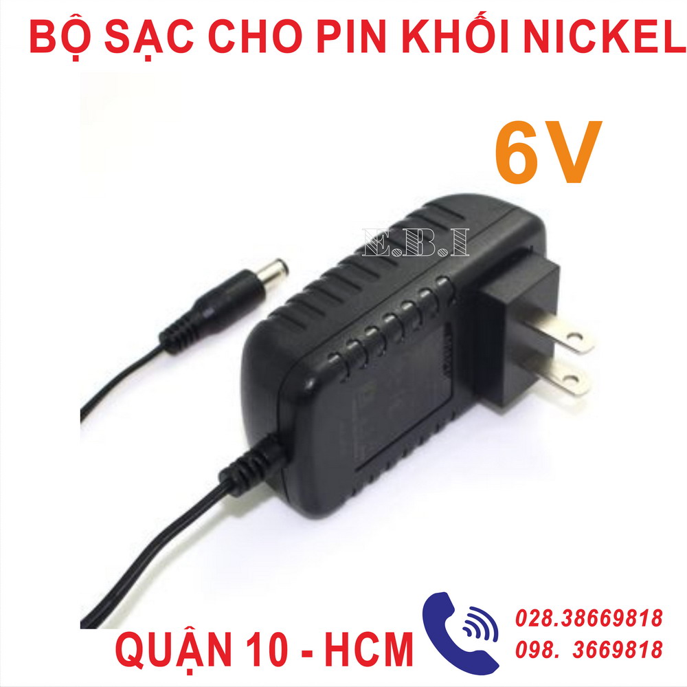 BỘ SẠC CHO PIN SẠC KHỐI NICKEL 6V
