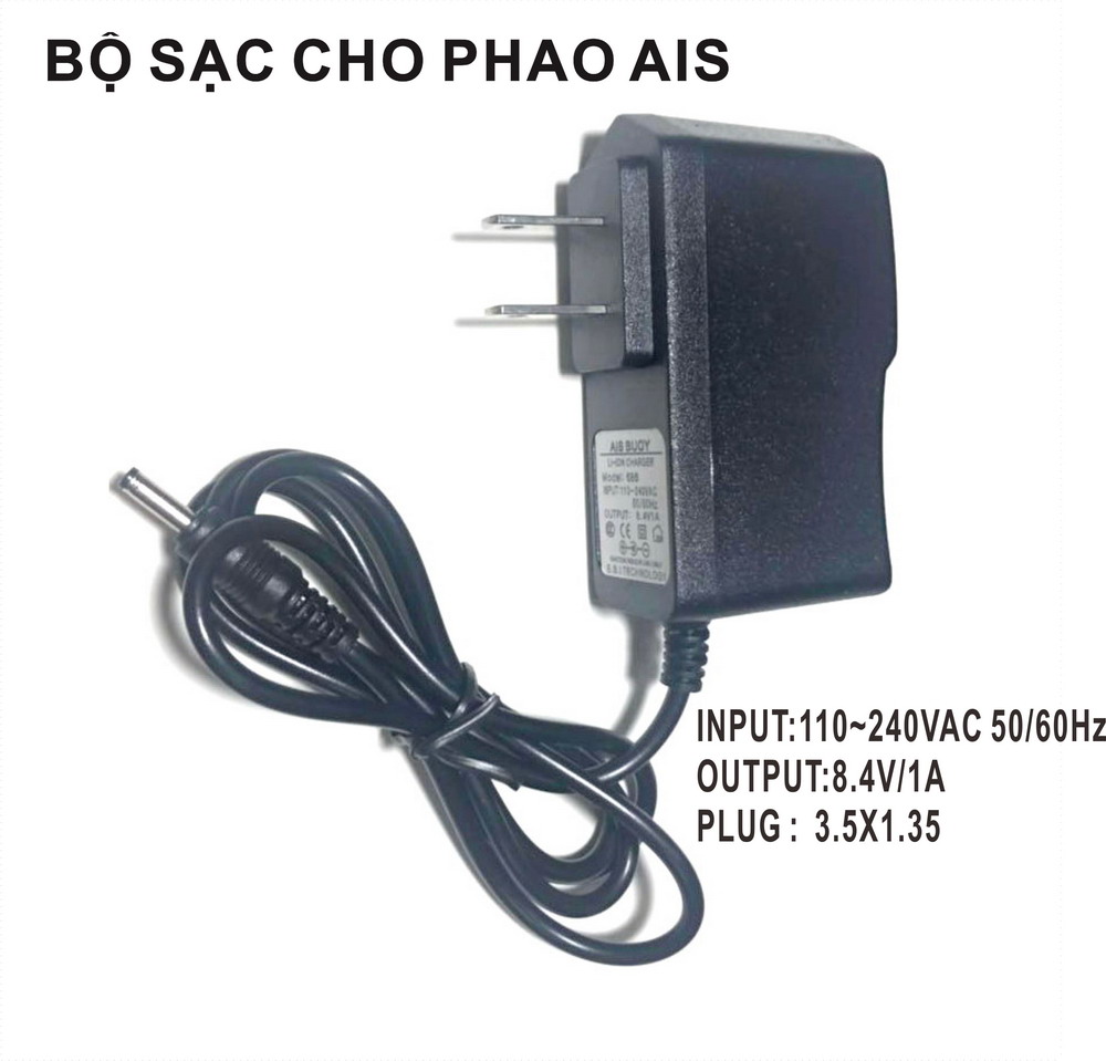 BỘ SẠC CHO PHAO AIS 686  8.4V1A