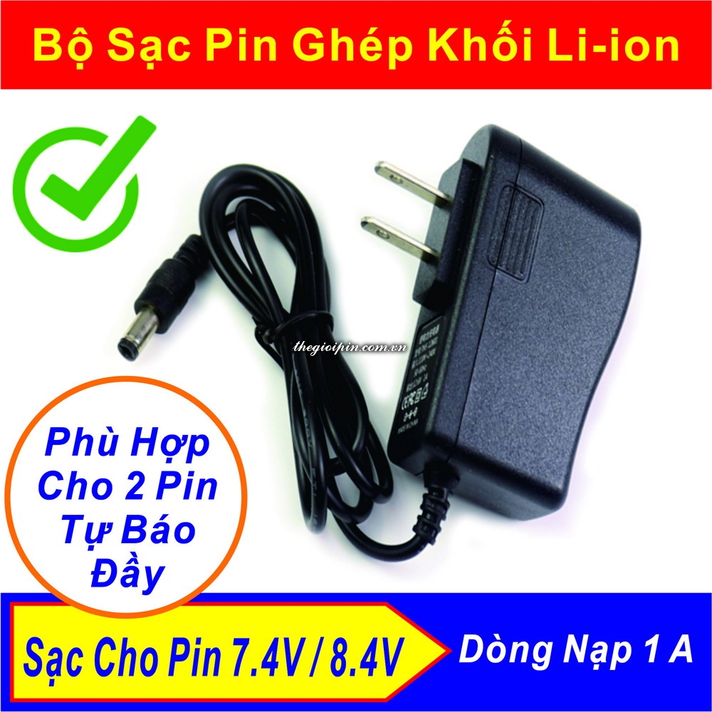 Bộ Sạc Pin Li-ion 2 Cell 7.4V đến 8.4 1A