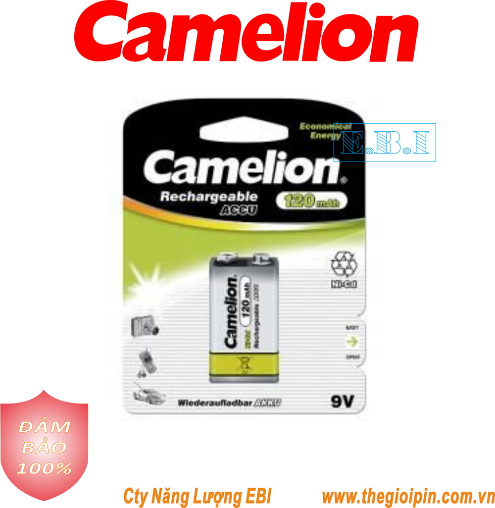 PIN SẠC CAMELION 9V120MAH
