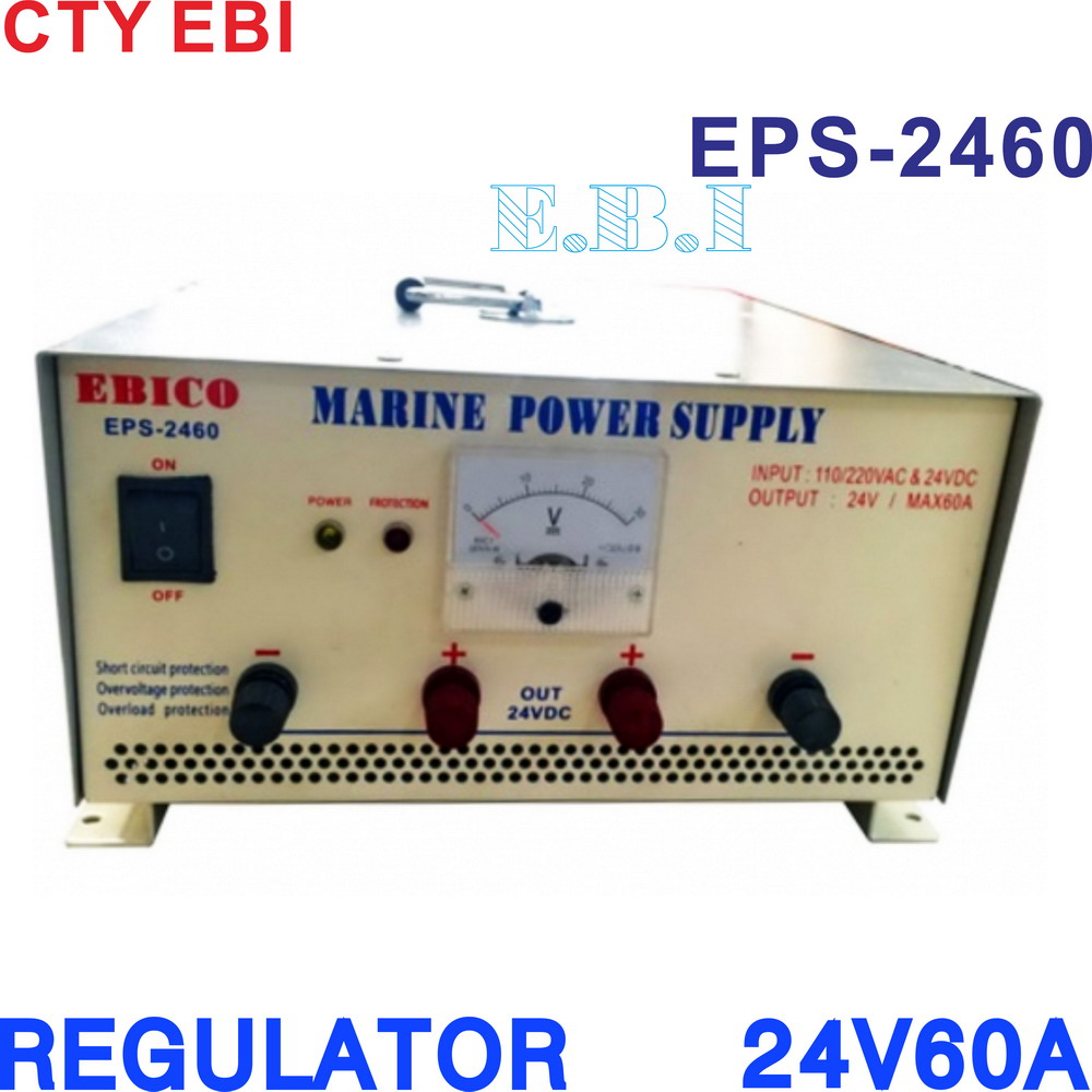 BỘ NGUỒN TÀU CÁ EPS-2460  24V60A