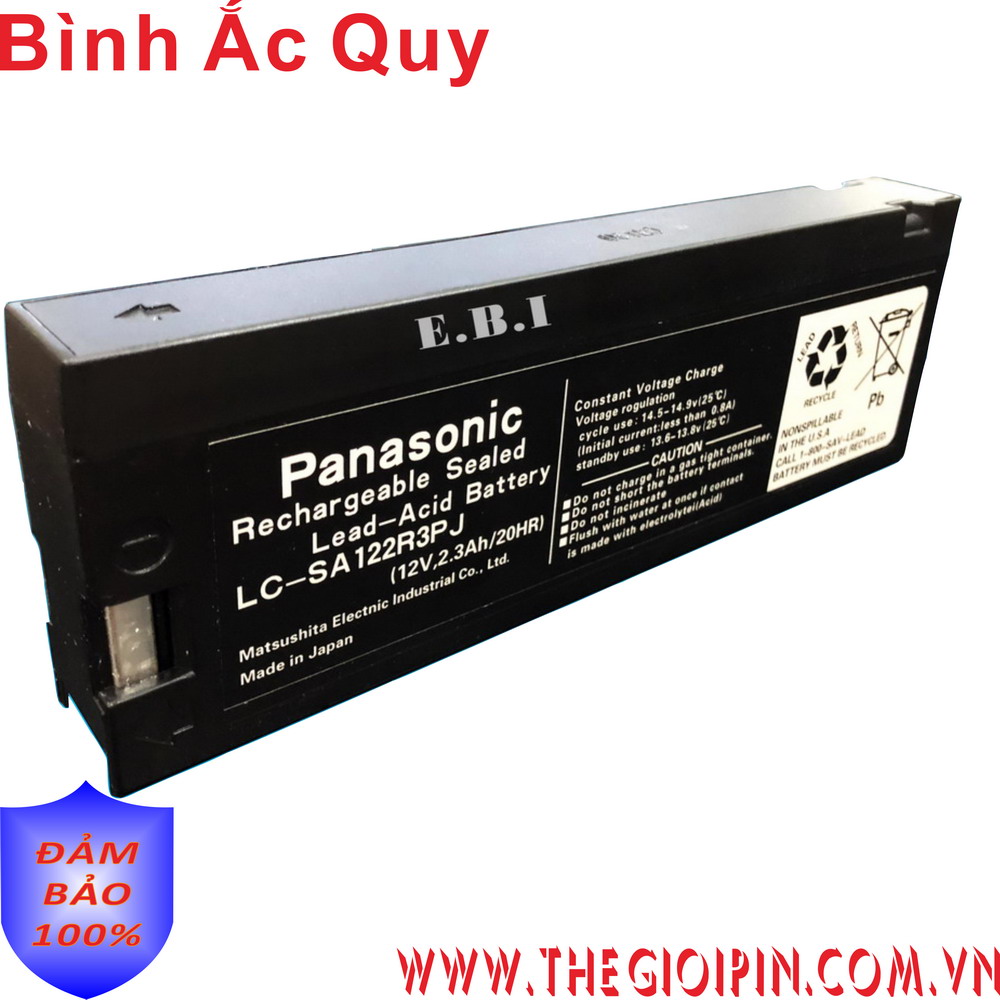 BÌNH ẮC QUY PANASONIC LC-SA122R3PJ 12V2.3AH