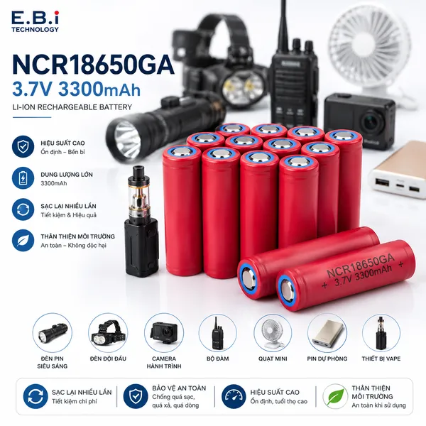 PIN 18650 3.7V3350mAh