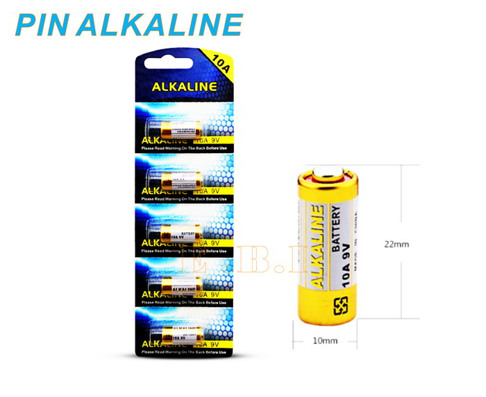 PIN ALKALINE  10A 9V