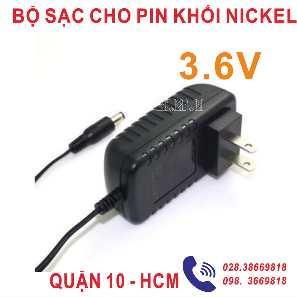 BỘ SẠC CHO PIN SẠC KHỐI NICKEL 3.6V