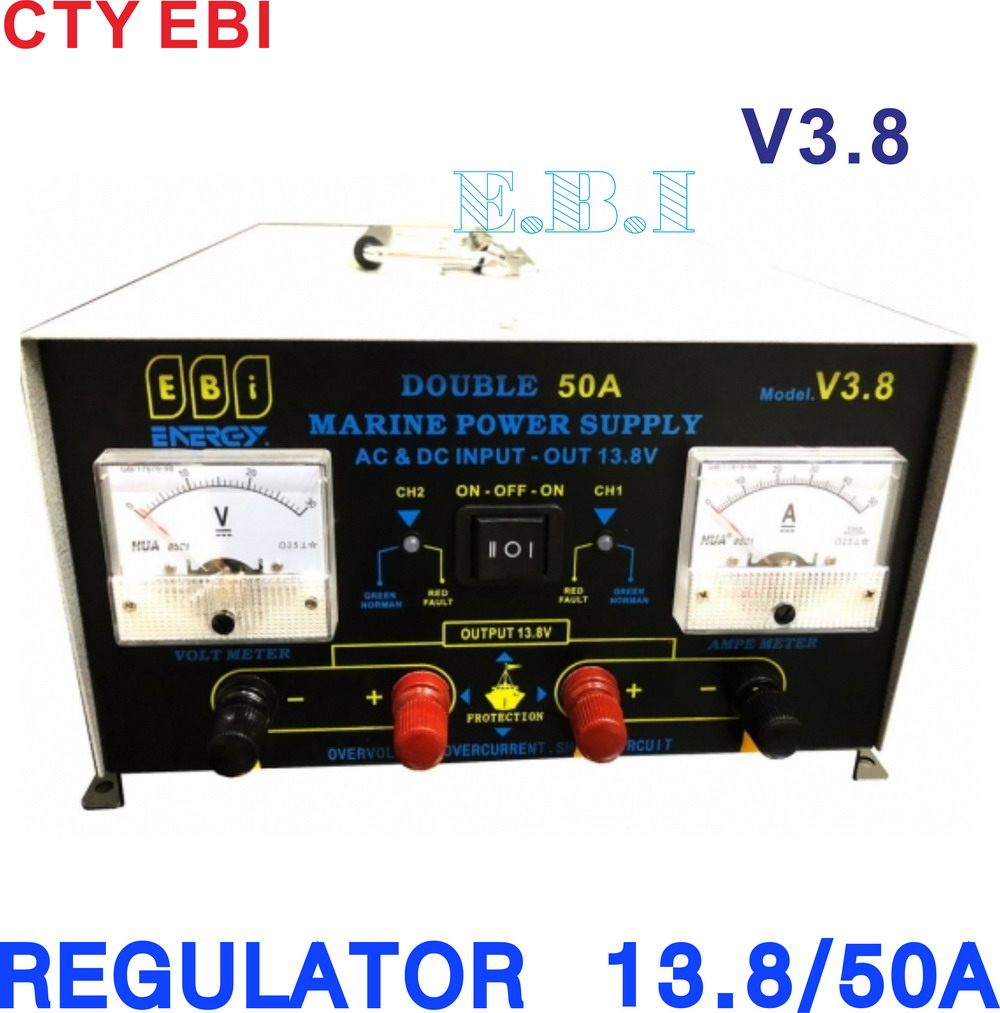 BỘ NGUỒN TÀU CÁ V3.8 13.8V50A X 2